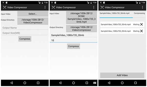 کاهش حجم فیلم در اندروید,نرم افزار کاهش حجم فیلم در گوشی اندروید